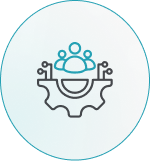 Icono redondo Headhunting IT